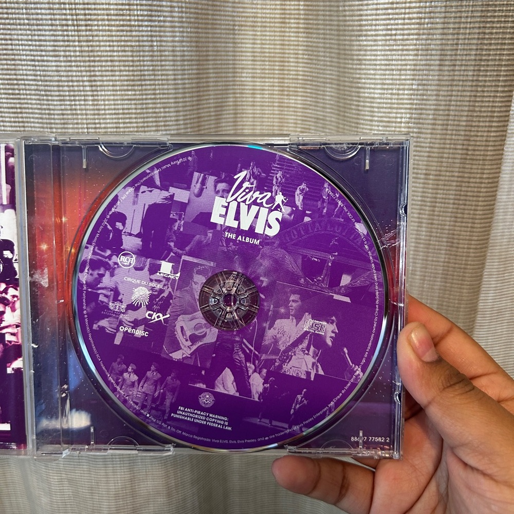 Adidas Purple and White Viva Elvis CD
